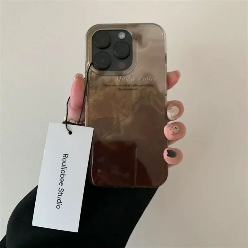 Coffee X - غطاء هاتف فاخر بتدرج لوني القهوة