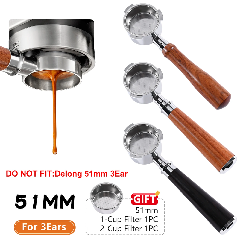 Coffee Equipment Espresso - فلتر قهوة بدون قاع 51 ملم