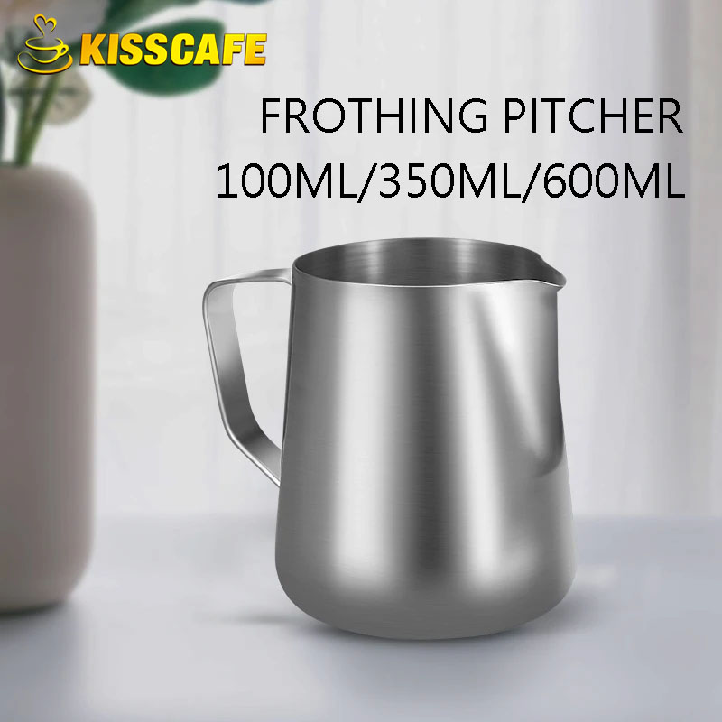 Milk Steaming Pitcher - إبريق الحليب Frother حاوية من الفولاذ
