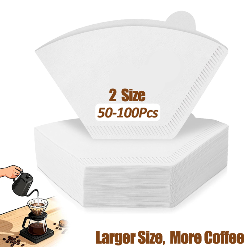 Coffee Equipment Cleaner - 50/100 قطعة من ورق ترشيح القهوة