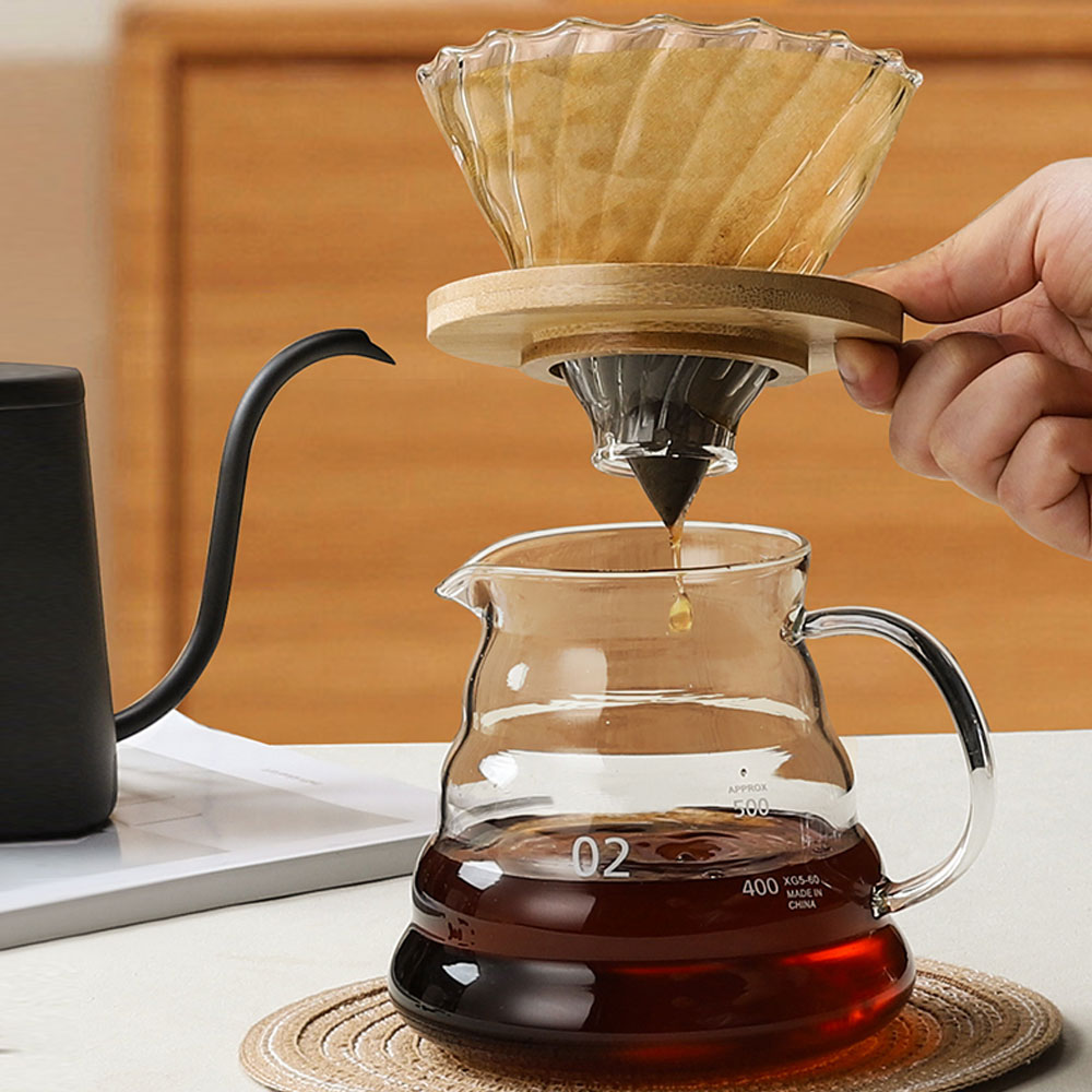 طقم تقطير القهوة مع وعاء زجاجي - مراجعة Coffee Equipment Espresso وسعره