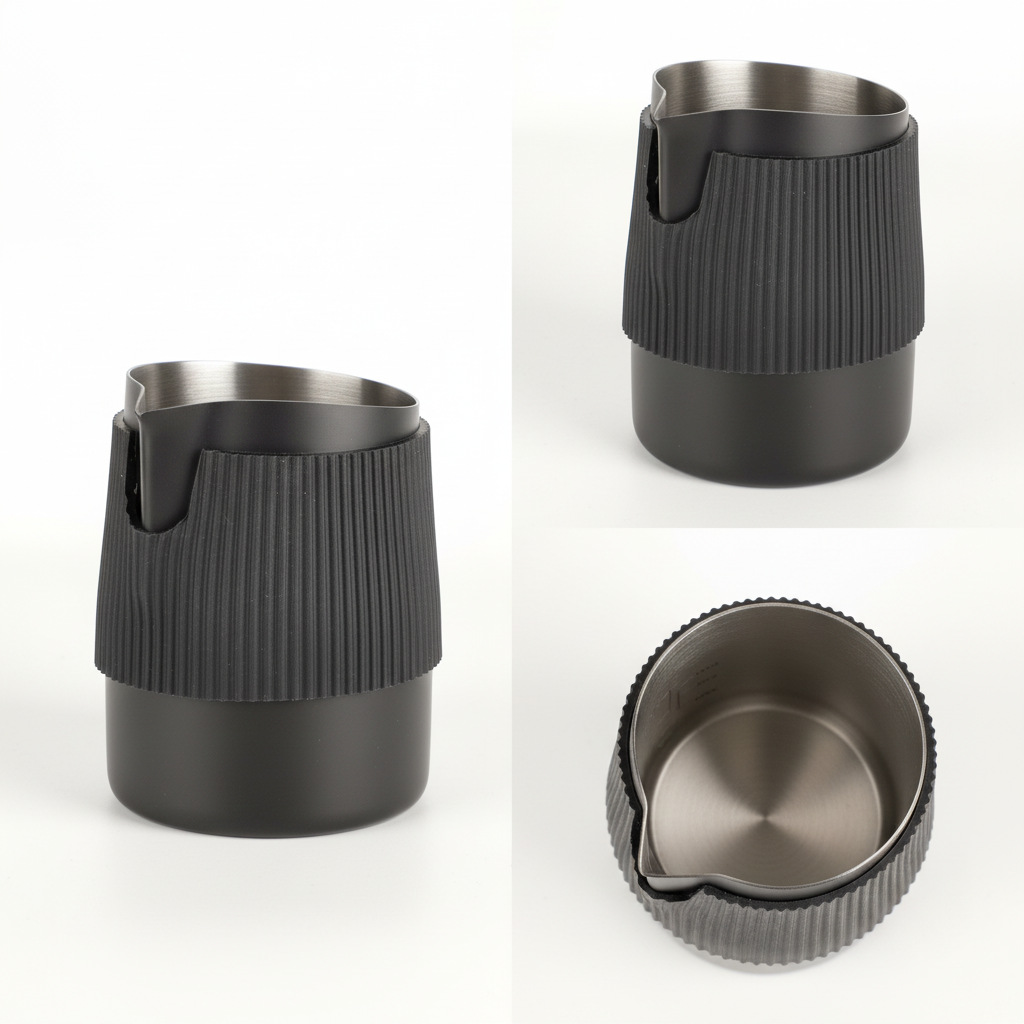 إبريق رغوة الحليب بدون مقبض من - مراجعة Milk Steaming Pitcher وسعره