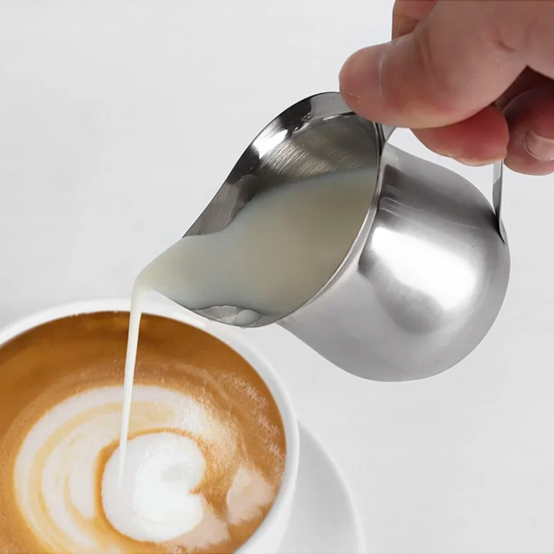 القهوة الحليب مزبد إبريق كوب ا - مراجعة Milk Steaming Pitcher وسعره