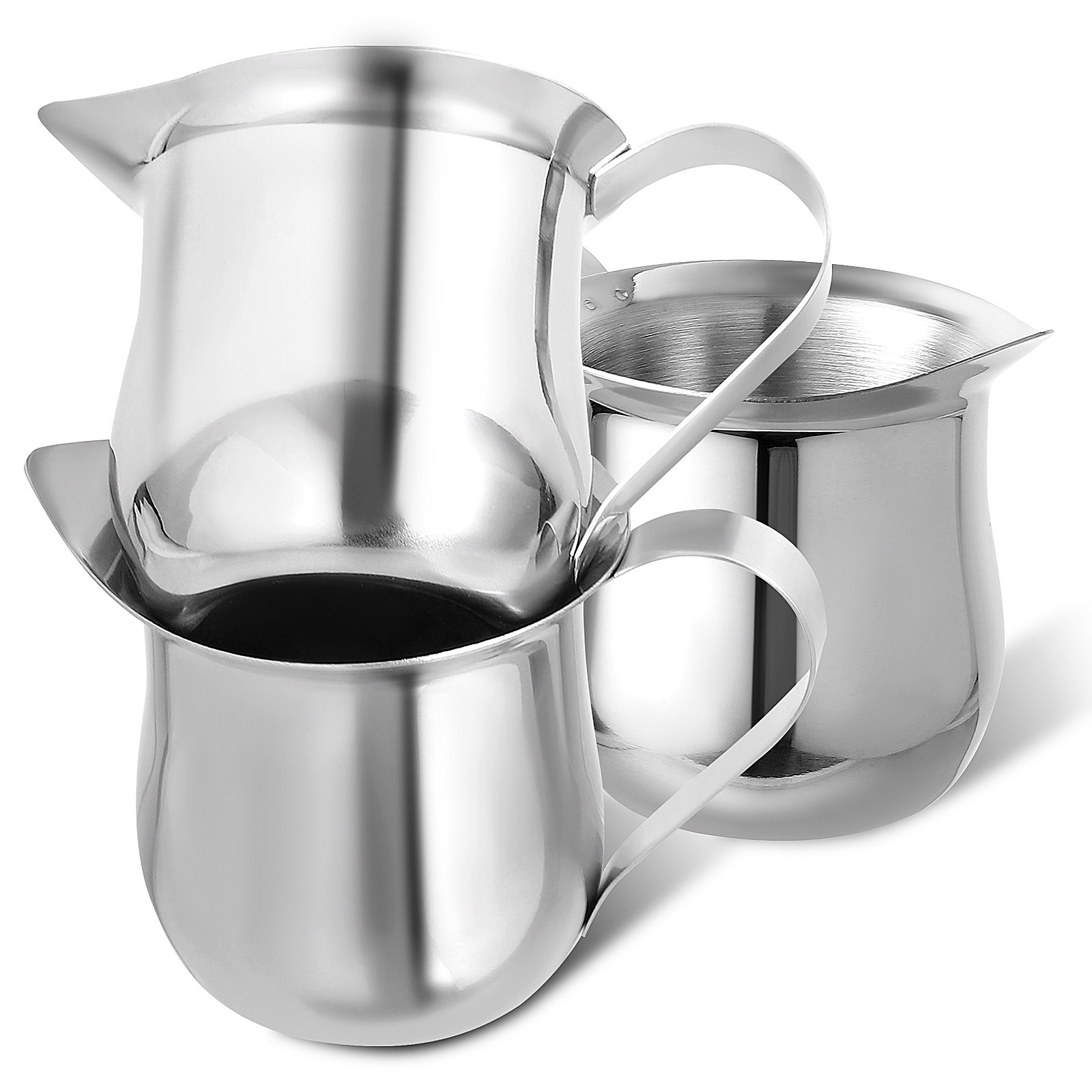 3 قطع من أكواب خفق الحليب المص - مراجعة Milk Steaming Pitcher وسعره