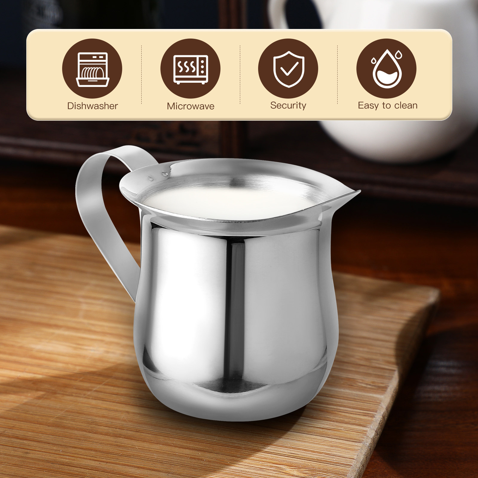 3 قطع من أكواب خفق الحليب المص - مراجعة Milk Steaming Pitcher وسعره