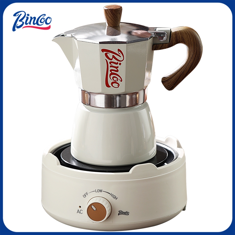 وعاء Bincoo Moka وموقد كهربائي - مراجعة Coffee Equipment Espresso وسعره
