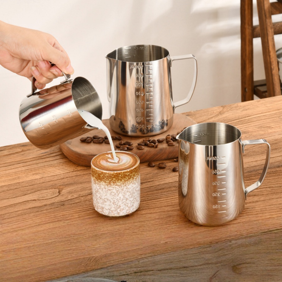 إبريق رغوة الحليب من الفولاذ ا - مراجعة Milk Steaming Pitcher وسعره