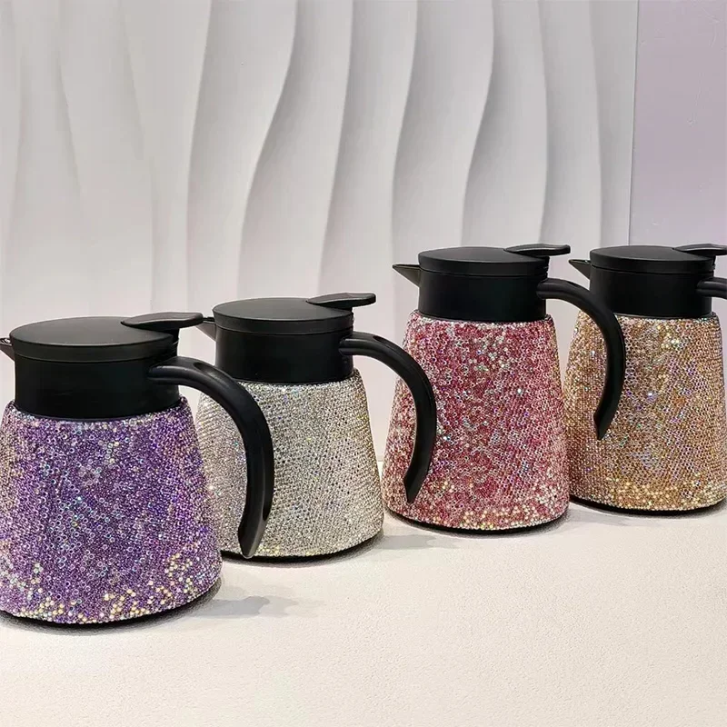 زجاجة ماء مزينة بأحجار الراين  - مراجعة Coffee Equipment Eu وسعره