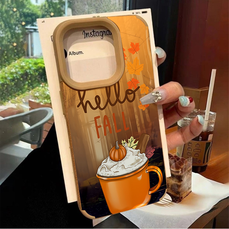 غطاء هاتف بتصميم أوراق القيقب  - مراجعة Coffee X وسعره