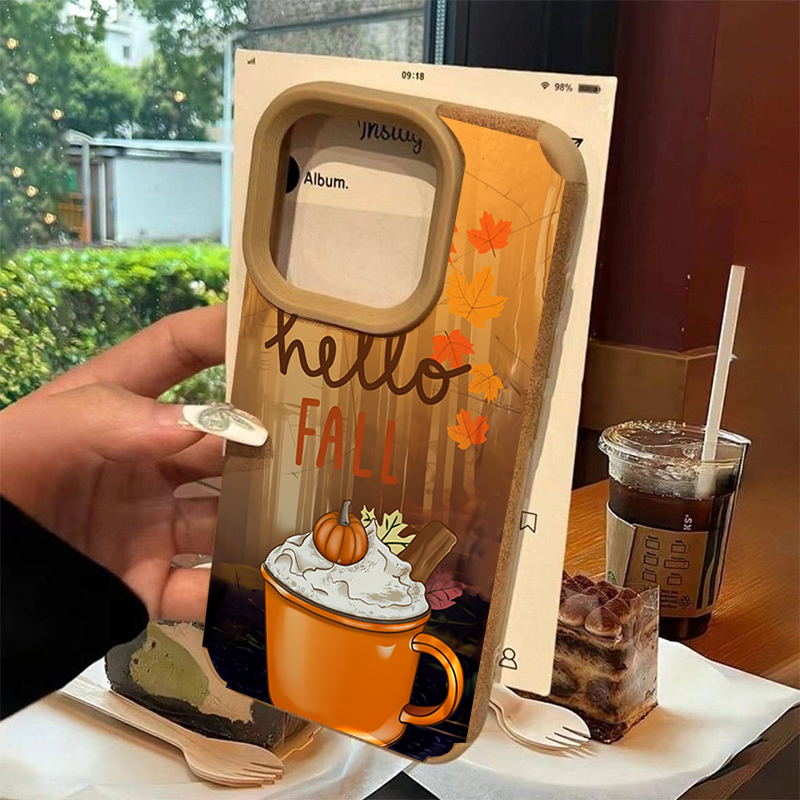غطاء هاتف بتصميم أوراق القيقب  - مراجعة Coffee X وسعره