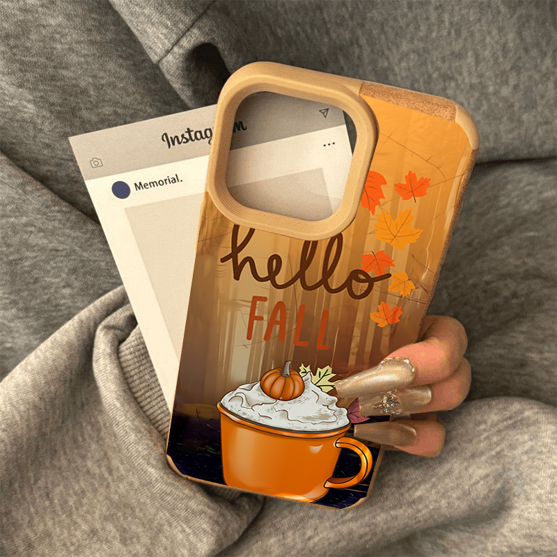 غطاء هاتف بتصميم أوراق القيقب  - مراجعة Coffee X وسعره