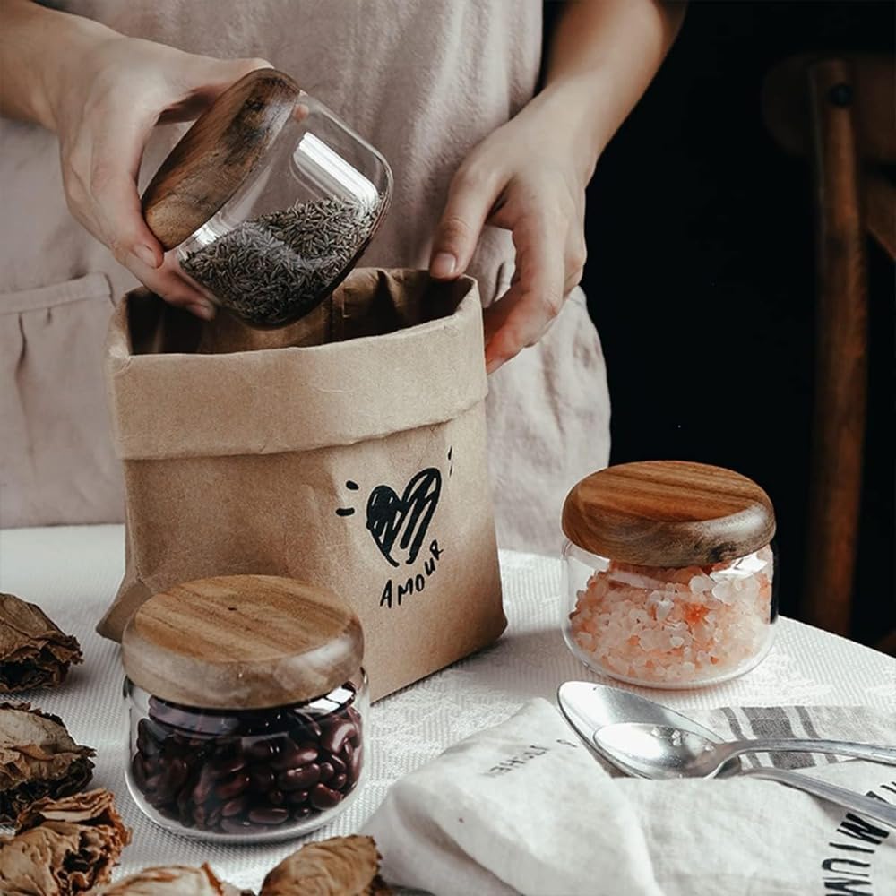 حاويات طعام زجاجية مع خشب - بر - مراجعة Coffee X وسعره