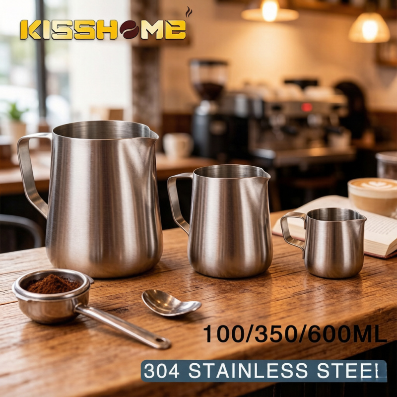 إبريق رغوة القهوة من الفولاذ ا - مراجعة Milk Steaming Pitcher وسعره