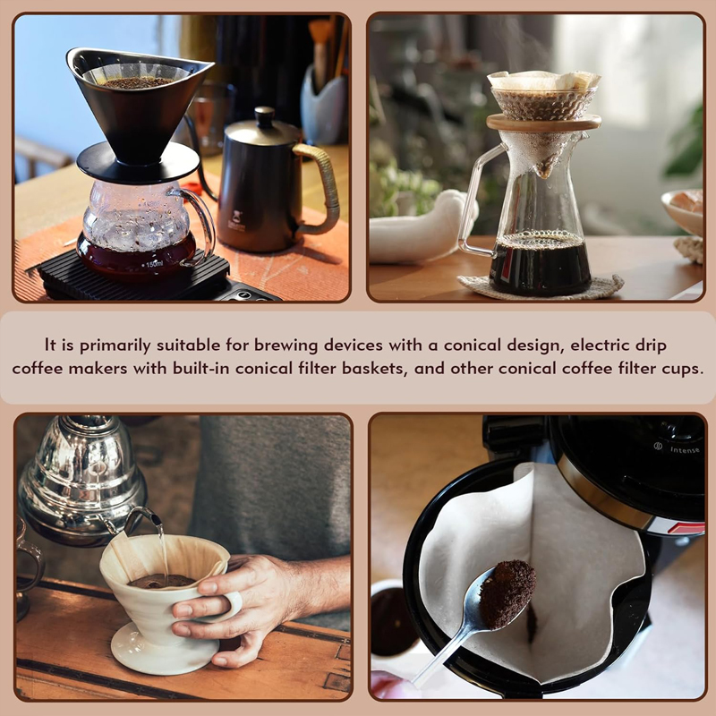 50/100 قطعة من ورق ترشيح القهو - مراجعة Coffee Equipment Cleaner وسعره